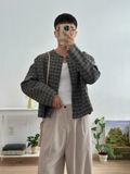 NOOBITA - Áo khoác vải tweed form ngắn 8224