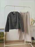 NOOBITA - Áo khoác vải tweed form ngắn 8224