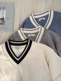 NOOBITA - Sweater len mềm mịn viền cổ 8229