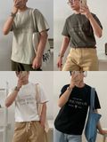 NOOBITA - Áo thun tay ngắn cotton 230gsm mềm mịn, không xù lông Honeymoon 8030