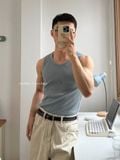 NOOBITA - Áo thun tanktop vải thun gân 7960
