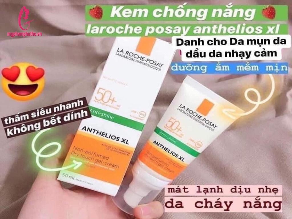 công dụng Kem Chống Nắng La Roche-Posay Anthelios XL Dry Touch Gel-Cream SPF 50+