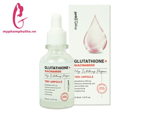 Huyết thanh Trị Nám Truyền Trắng Angel's Liquid Glutathione + Niacinamide 7Day Whitening Program 700 V