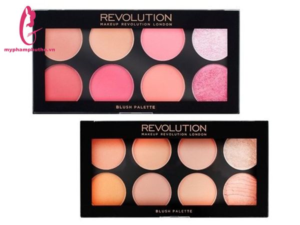 Bảng Phấn Má  8 ô REVOLUTION Blush Palette ( Hồng & Cam)