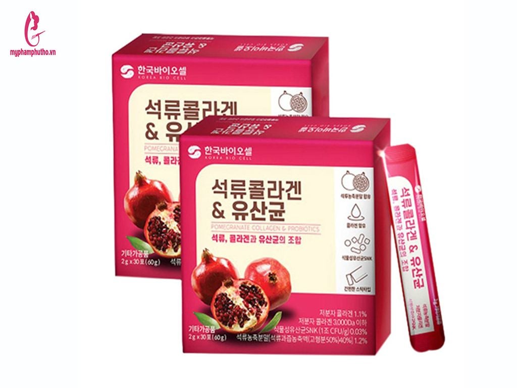 Bột Collagen Lựu Đỏ Hàn Quốc