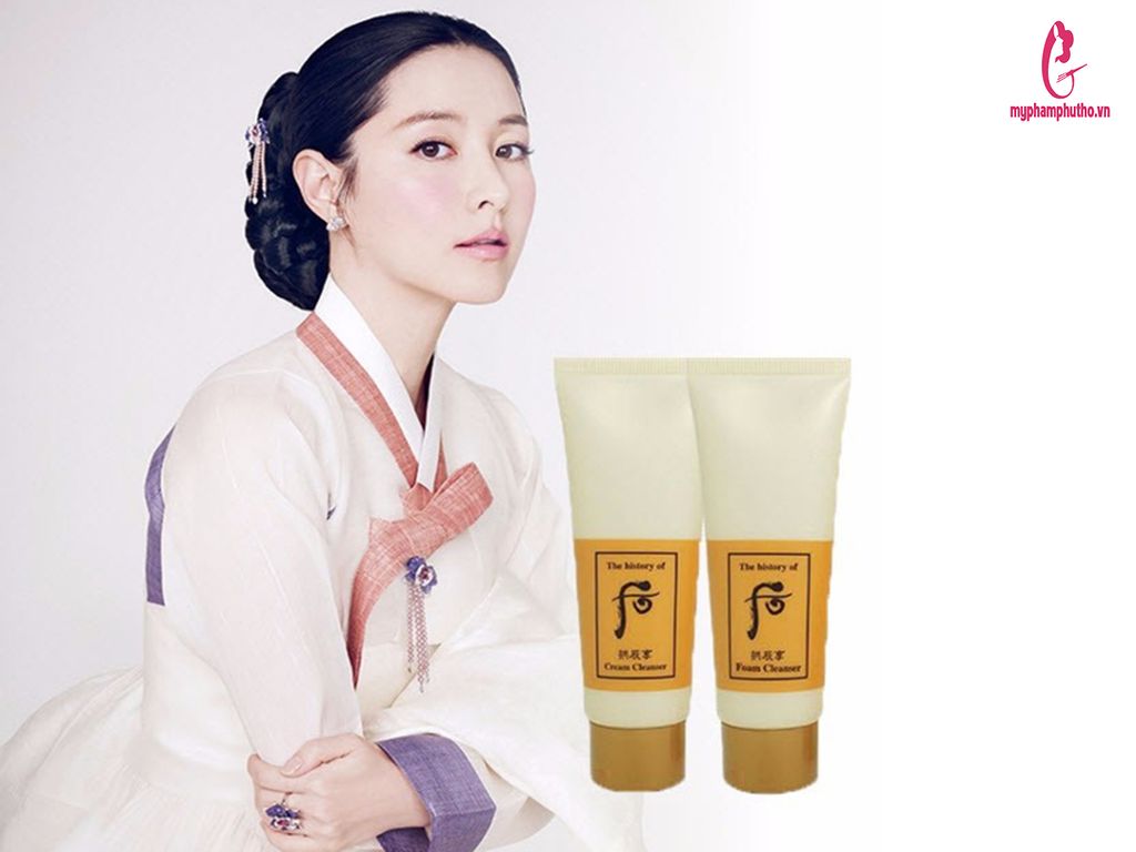 cách dùng Sữa rửa mặt sample the history of facial foam