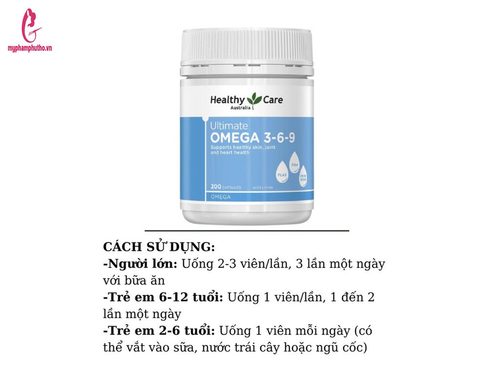 cách dùng Viên uống Omega 3 Fish Oil 1000mg Healthy Care 400 viên