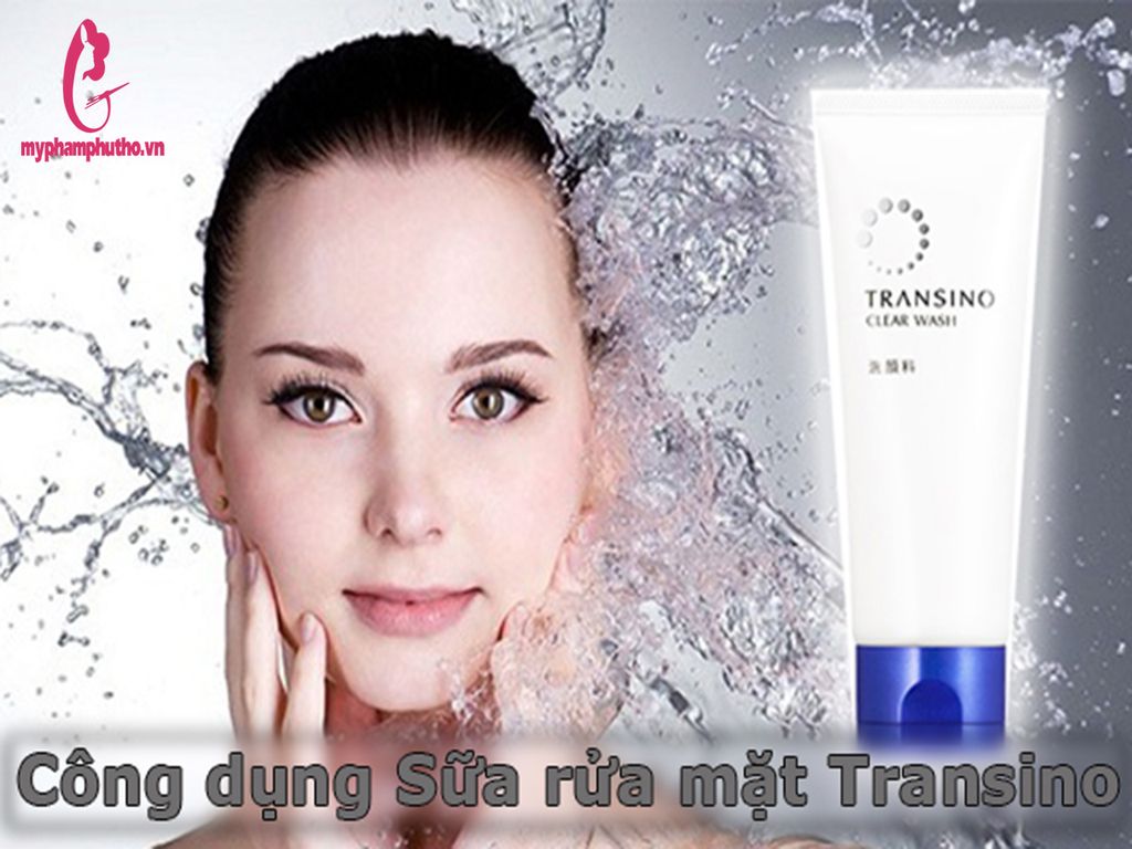 cách dùng Sữa Rửa Mặt Transino Clear Wash