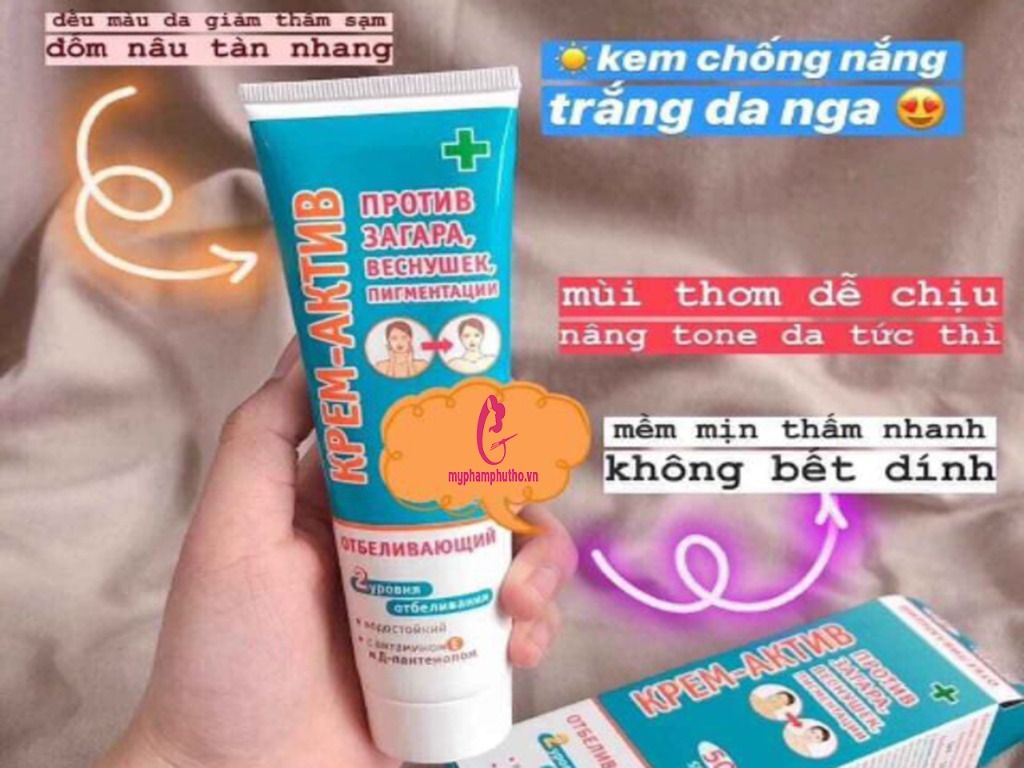 công dụng Kem Chống Nắng KPEM-AKTNB SPF50 của Nga