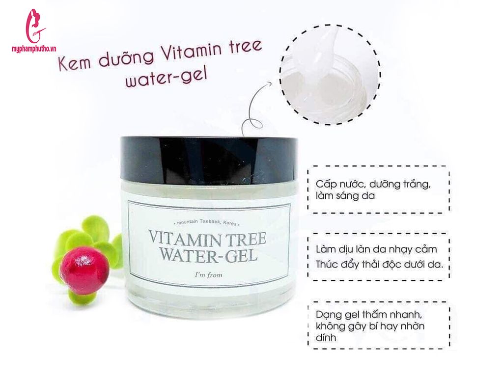 công dụng Kem dưỡng ẩm Vitamin Tree Water Gel