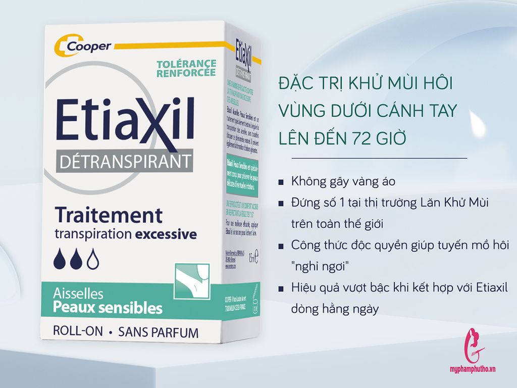 công dụng Lăn khử mùi hôi nách ETIAXIL Pháp