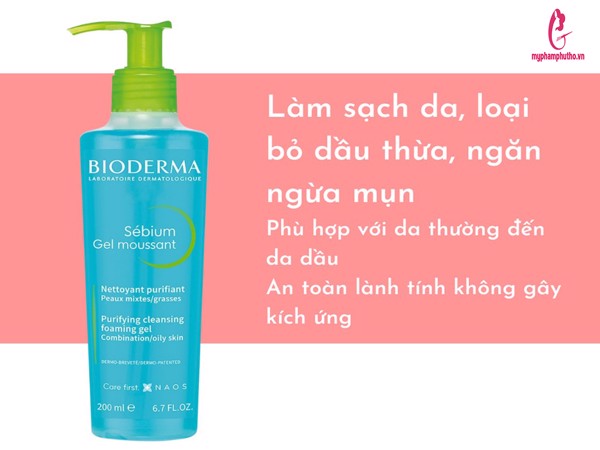 Sữa Rửa Mặt Bioderma Purifying Cleansing Foaming Gel – myphamphutho.vn