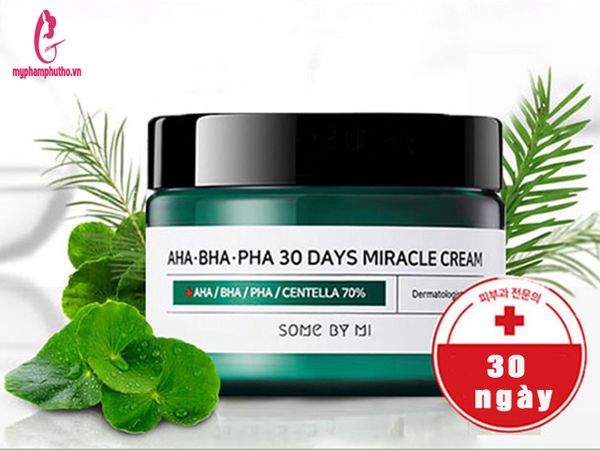 Kem Dưỡng Trị Mụn AHA-BHA-PHA 30 Days Miracle Cream Some By Mi