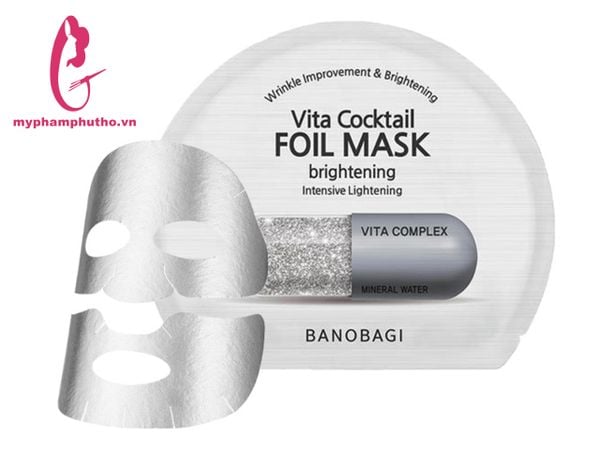 Mặt Nạ Giấy Vita Cocktail Foil Mask Banobagi