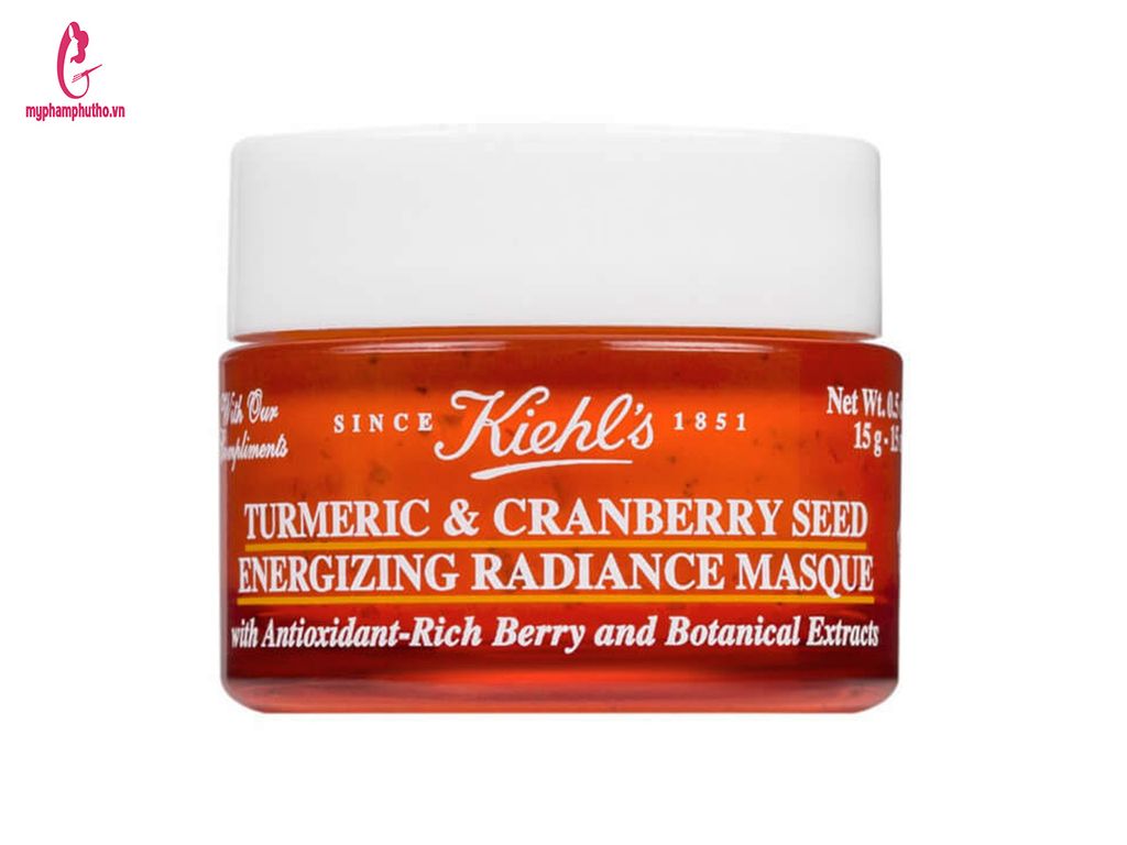 Mặt Nạ Nghệ Kiehl's Tumeric & Cranberry Seed Energizing Radiance Masque