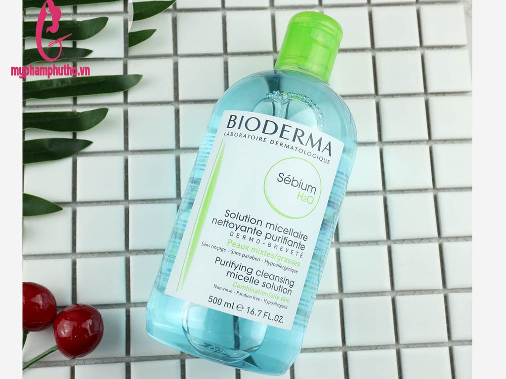 Nước tẩy trang Bioderma Sebium H2O màu xanh dương - Da Dầu Mụn