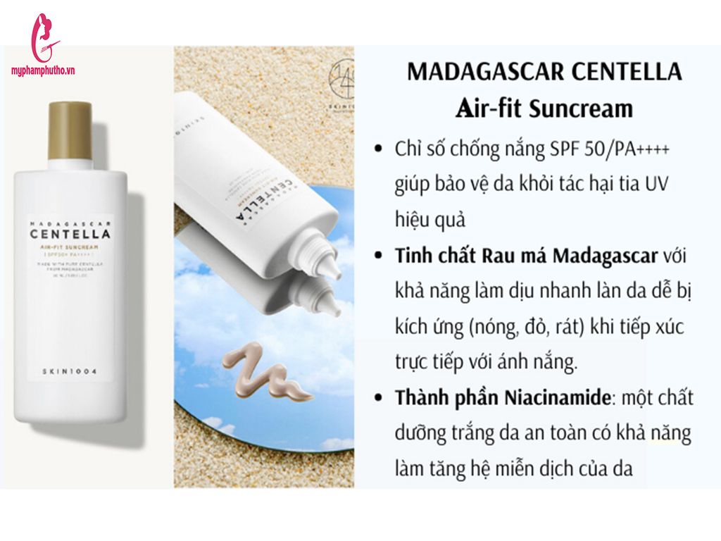 Công dụng Kem Chống Nắng Skin1004 Madagascar Centella Air-Fit Sun Cream