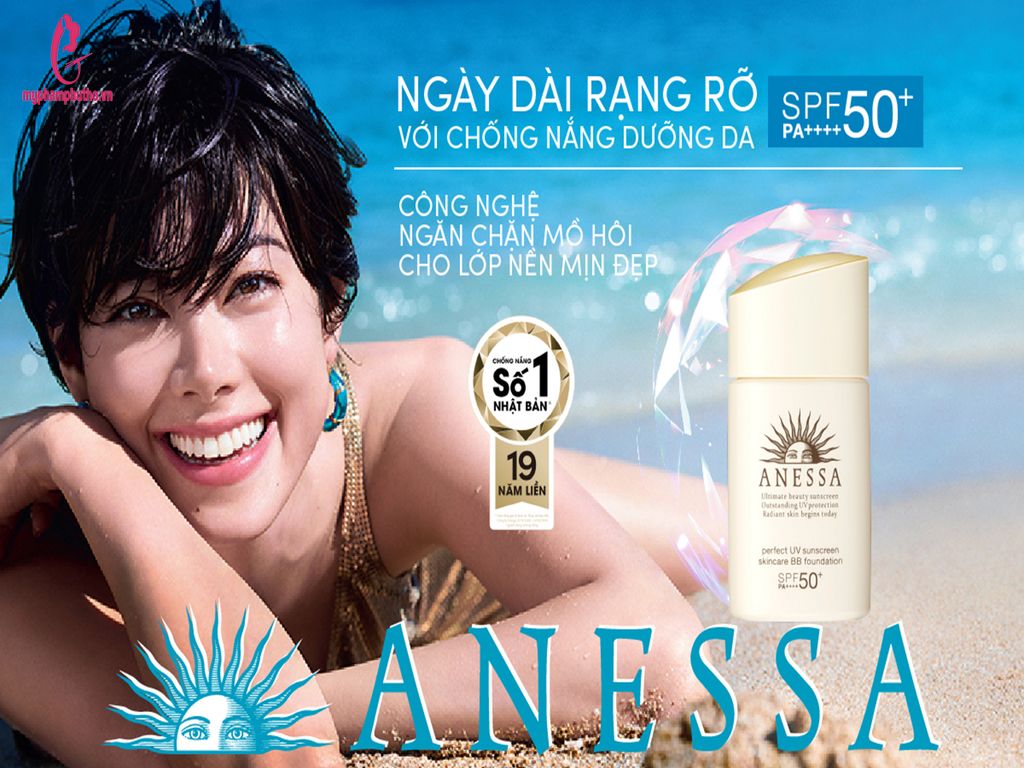 review Kem Chống Nắng Anessa Perfect UV Sunscreen Mild Milk ( Vàng Nhạt)