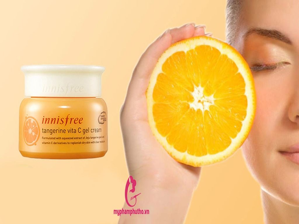 review Kem Dưỡng Da Innisfree Tangerine Vita C Gel Cream