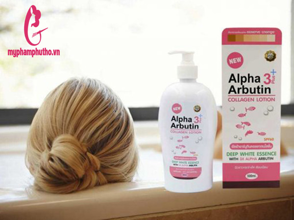 Sữa Dưỡng Thể Alpha Arbutin Collagen Lotion 3+ Plus Thái Lan