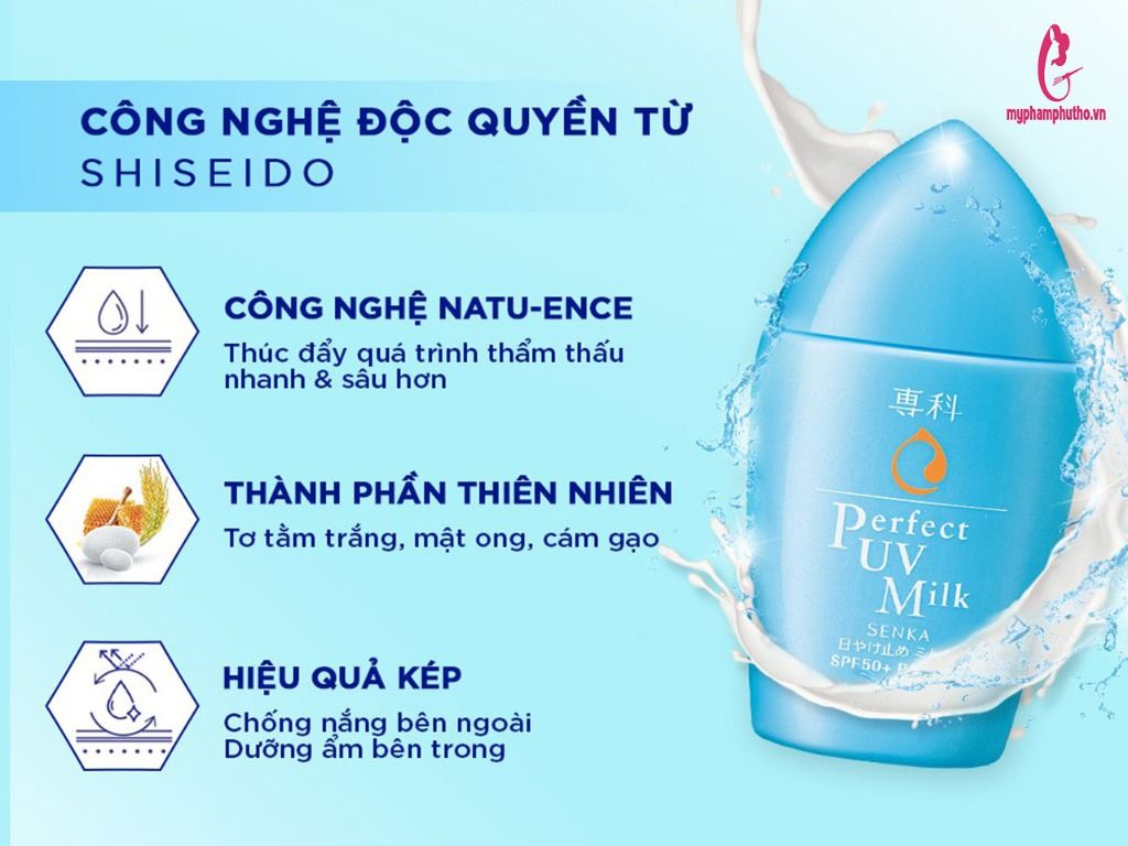 sữa Kem chống nắng Senka Perfect UV SPF 50+ PA++++