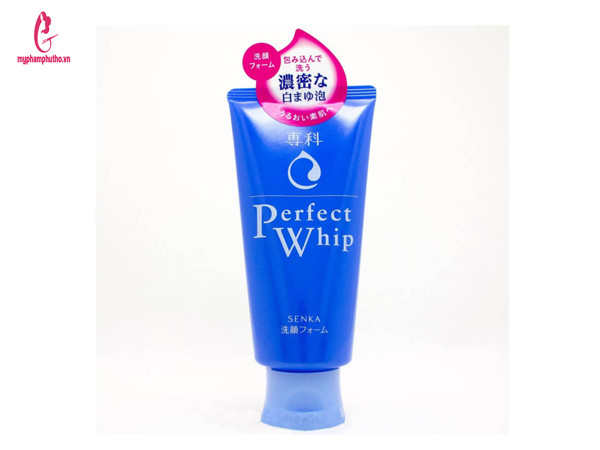 Sữa rửa mặt Shiseido Perfect Whip Senka Xanh