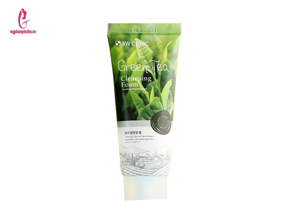 Sữa Rửa Mặt Trà Xanh 3W Clinic Green Tea Foam Cleansing