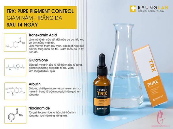 Thành phần Tinh chất trị nám Kyung Lab Pure Trx Pigment Control Serum