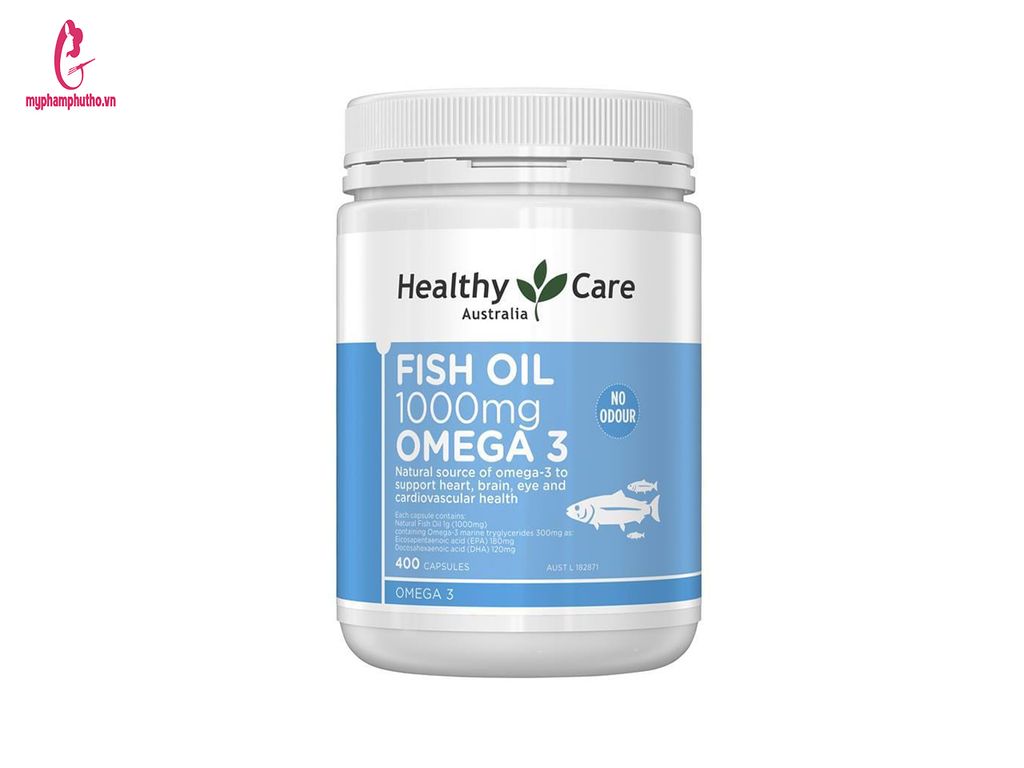 Viên uống Omega 3 Fish Oil 1000mg Healthy Care 400 viên