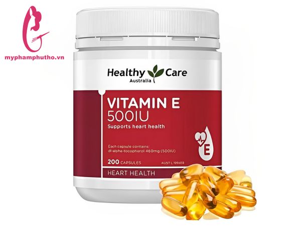 Vitamin E Úc 500IU Heathy Care