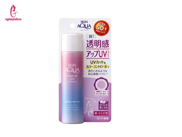Xịt Chống Nắng Skin Aqua Tone Up UV SPF 50+ Nhật Bản