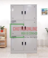 Tủ khóa Locker 3 Tầng 6 Ngăn Dành Cho Công Nhân