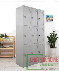 Tủ khóa locker 9 ngăn 3 tầng