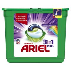 Hộp viên Gel giặt, xả, giữ màu quần áo Ariel 3in1, hộp 24 viên