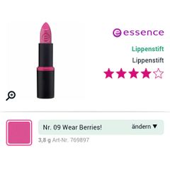 Son Essensial Long last lipstick màu 09 Wear berries