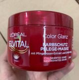 Kem ủ tóc Loreal Elvital Color Glanz màu đỏ, giữ màu tóc nhuộm.