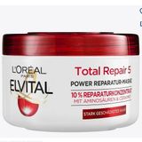 Kem ủ tóc Loreal Elvital Total Repair màu trắng, cho tóc hư tổn