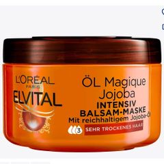 Kem ủ tóc Loreal Elvital màu vàng, dành cho tóc khô, tinh chất oliu