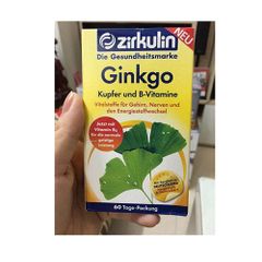 Viên bổ não Zirkulin Ginkgo, đồng và vitamin B