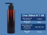 Chai PET vòi bơm 200ml