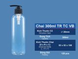 Chai PET vòi bơm 300ml