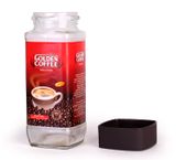 Hũ thuỷ tinh vuông đựng coffee nắp nhựa 400ml