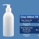 Chai PET vòi bơm 300ml