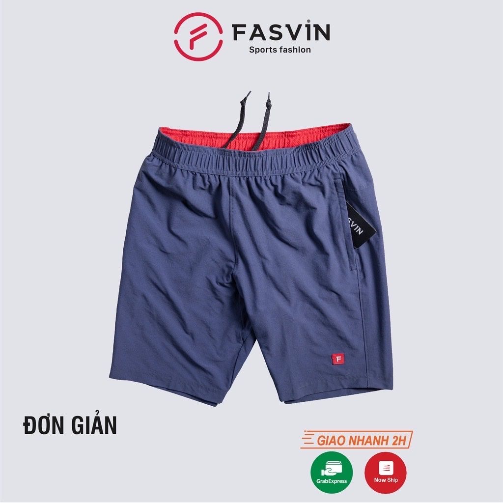 Quần đùi nam Fasvin vải gió chun mềm mại co giãn thoải mái Q20201