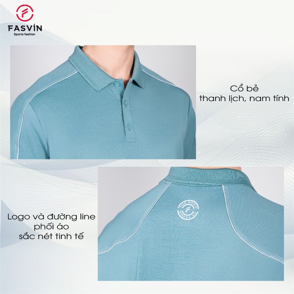 Bộ Quần Áo Thể Thao Nam Polo FASVIN AB25661 Mềm mại co giãn thoáng mát