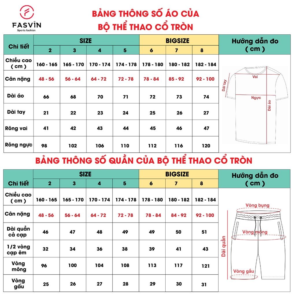 Bộ quần áo thể thao nam FASVIN AB24622 chất vải mềm nhẹ co giãn thoải mái