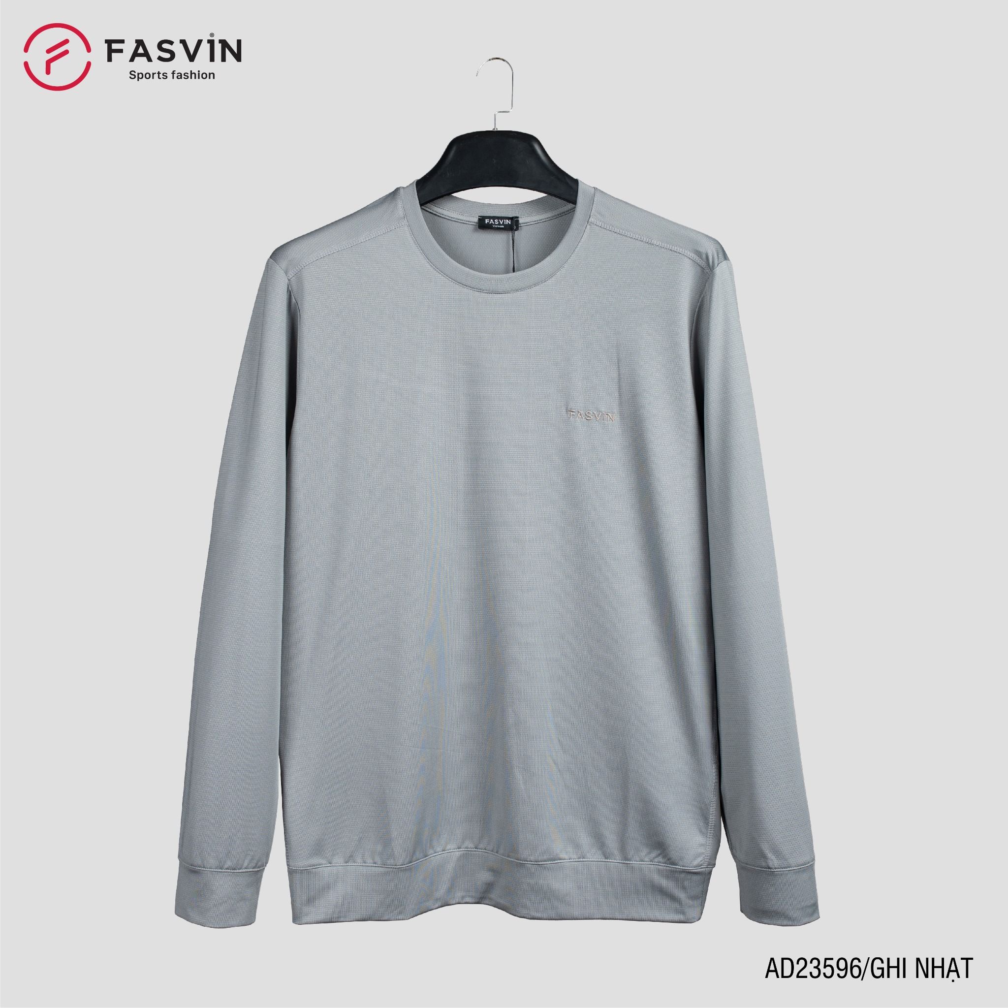 Áo thun dài tay nam Fasvin AD23596 chất vải thể thao mềm mại co giãn hàng đẹp chính hãng