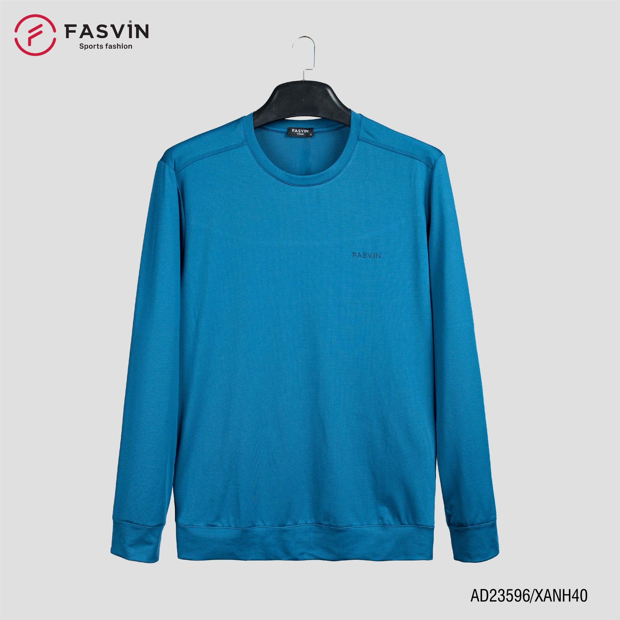 Áo thun dài tay nam Fasvin AD23596 chất vải thể thao mềm mại co giãn hàng đẹp chính hãng