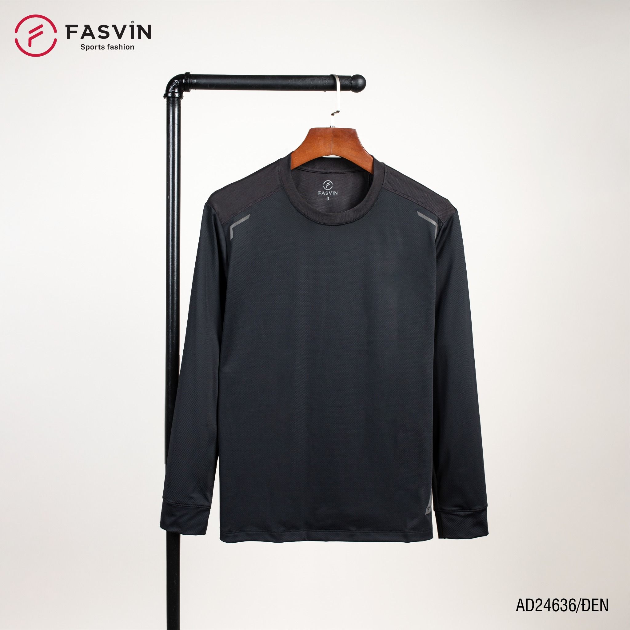 Áo thun dài tay nam Fasvin AD24636 chất vải Nylon cao cấp mềm mại co giãn hàng đẹp chính hãng