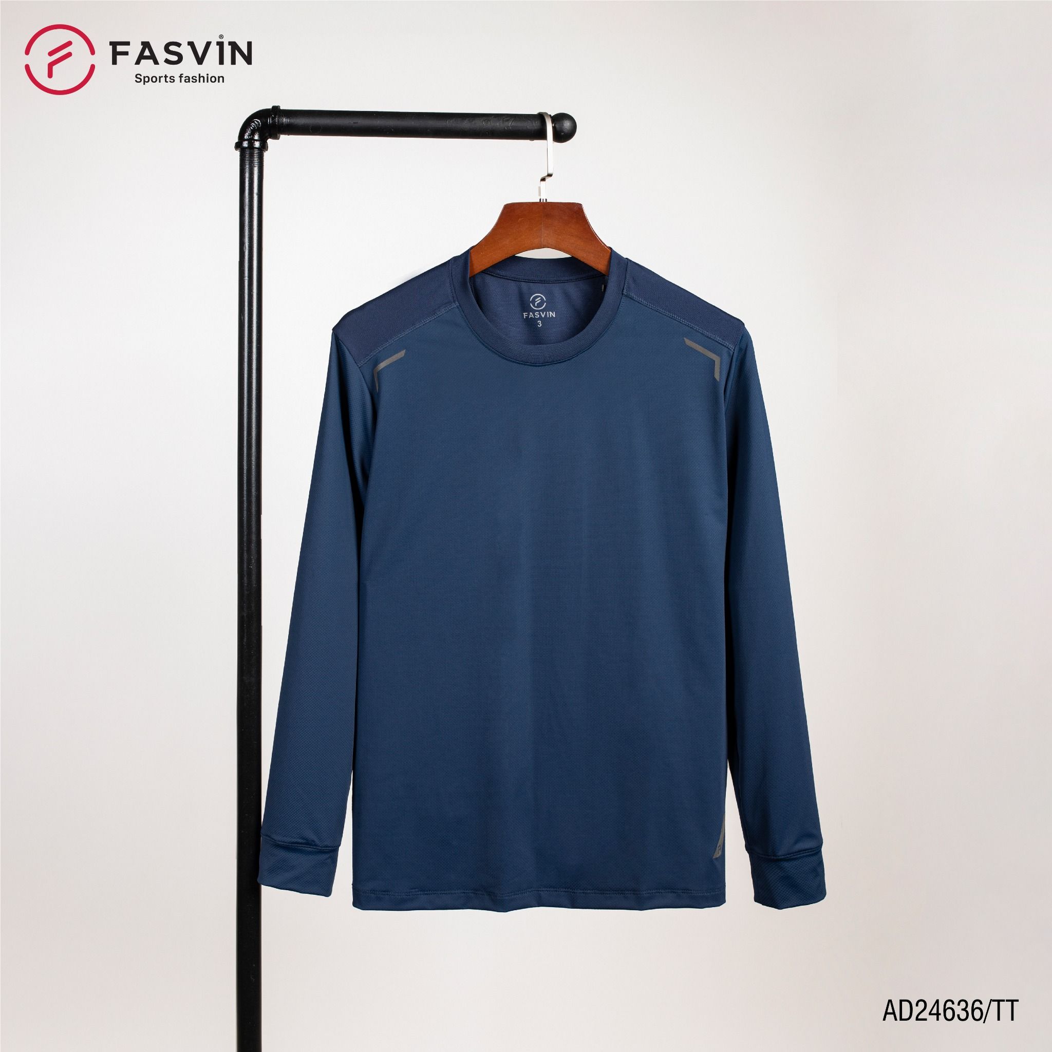 Áo thun dài tay nam Fasvin AD24636 chất vải Nylon cao cấp mềm mại co giãn hàng đẹp chính hãng